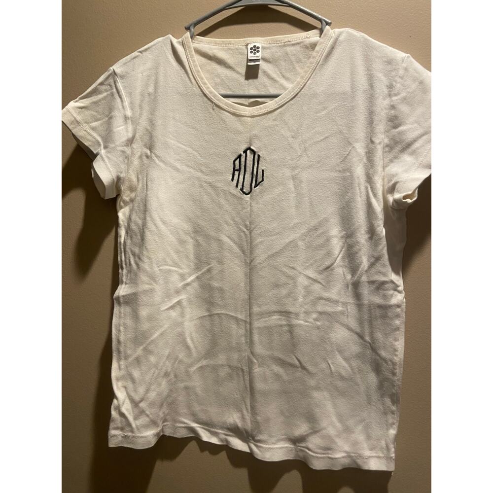 Classic Girl women’s short sleeved white T-shirt size XL